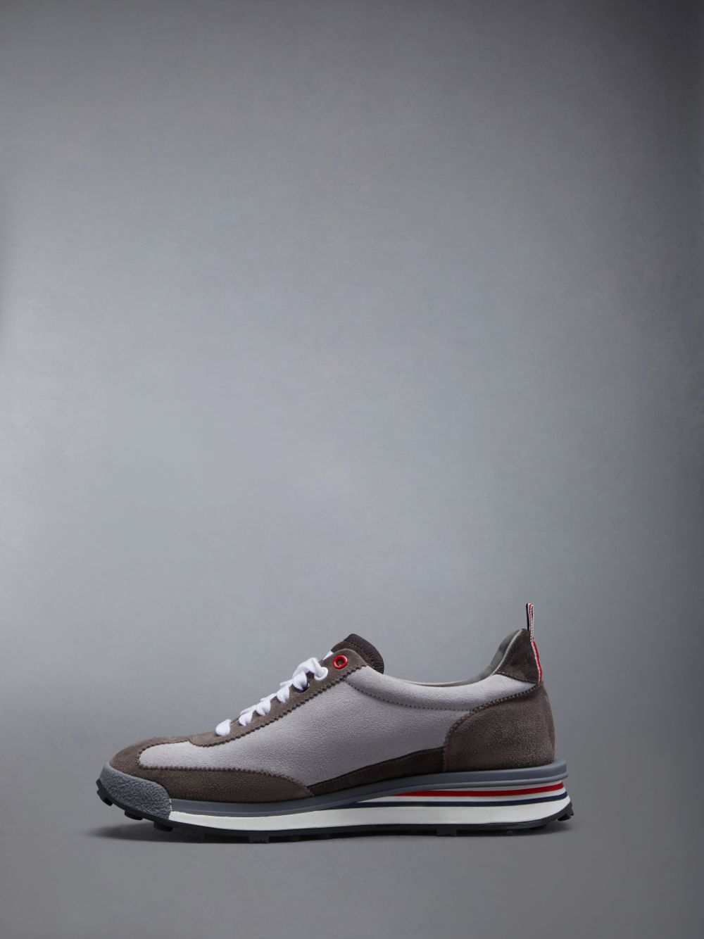 Zapatillas Thom Browne Calf Suede Tech Runner Mujer Gris | HPI66M55706