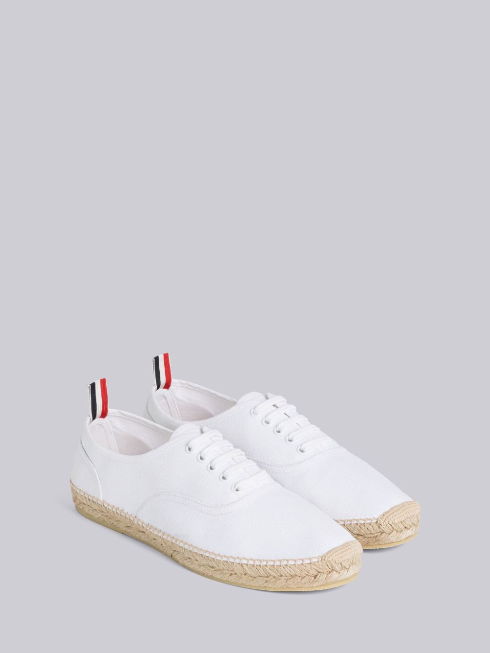 Zapatillas Thom Browne Canvas Espadrille Heritage Hombre Blancas | SSD09E13595