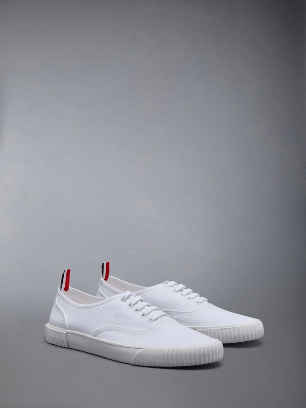 Zapatillas Thom Browne Canvas Heritage Hombre Blancas | PEZ59T29441