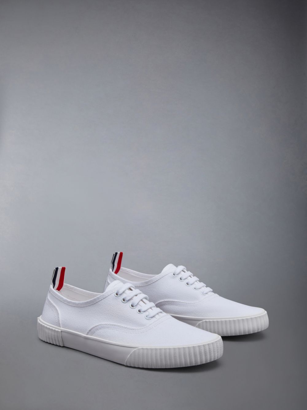 Zapatillas Thom Browne Canvas Heritage Mujer Blancas | OOR39F16923
