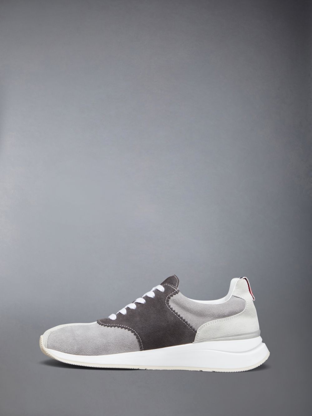 Zapatillas Thom Browne Suede Sprinter Mujer Gris | YPT74H67145