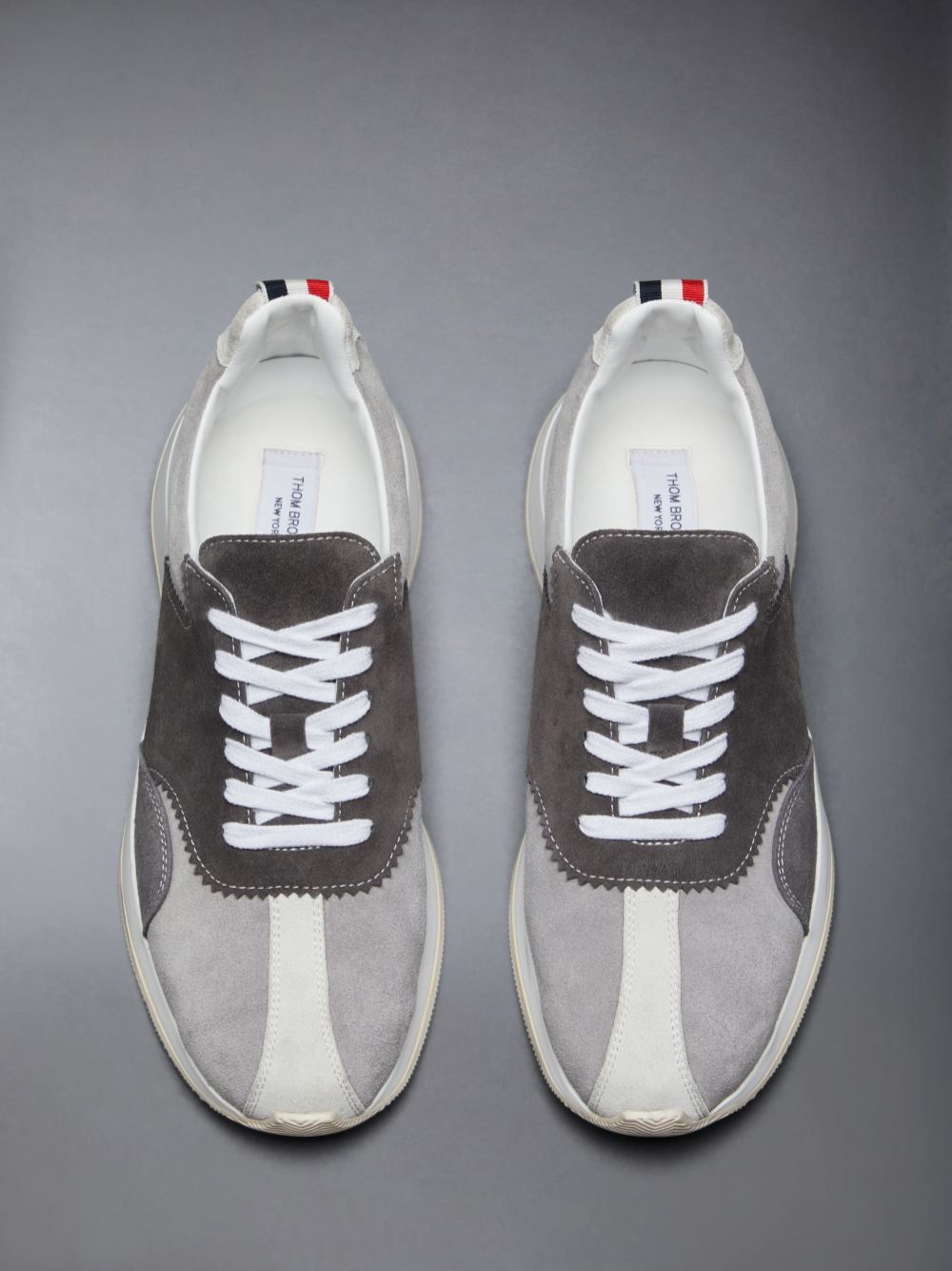 Zapatillas Thom Browne Suede Sprinter Mujer Gris | YPT74H67145