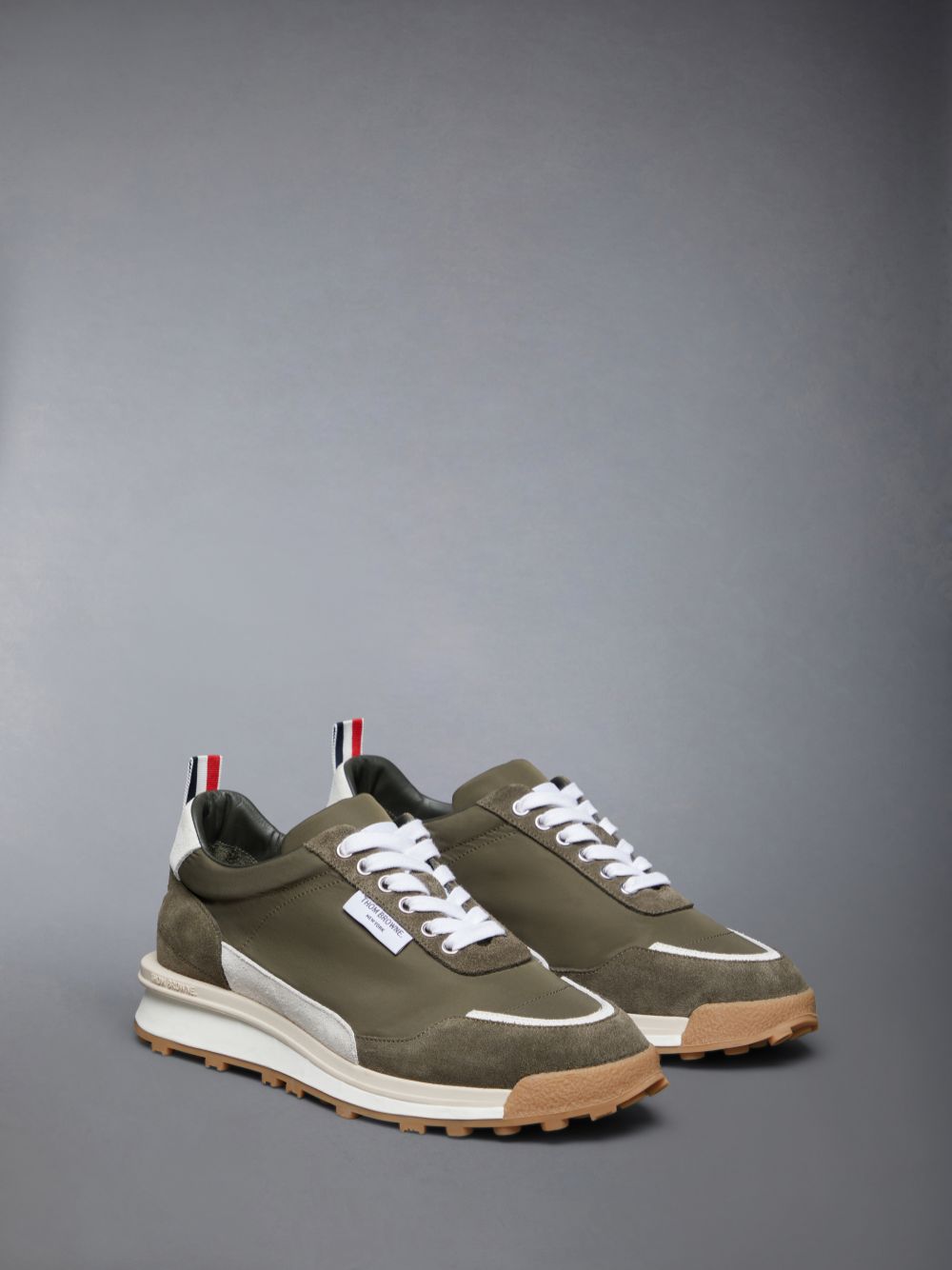 Zapatillas Thom Browne Tech Nylon Alumni Hombre Verde | NAY35B76742