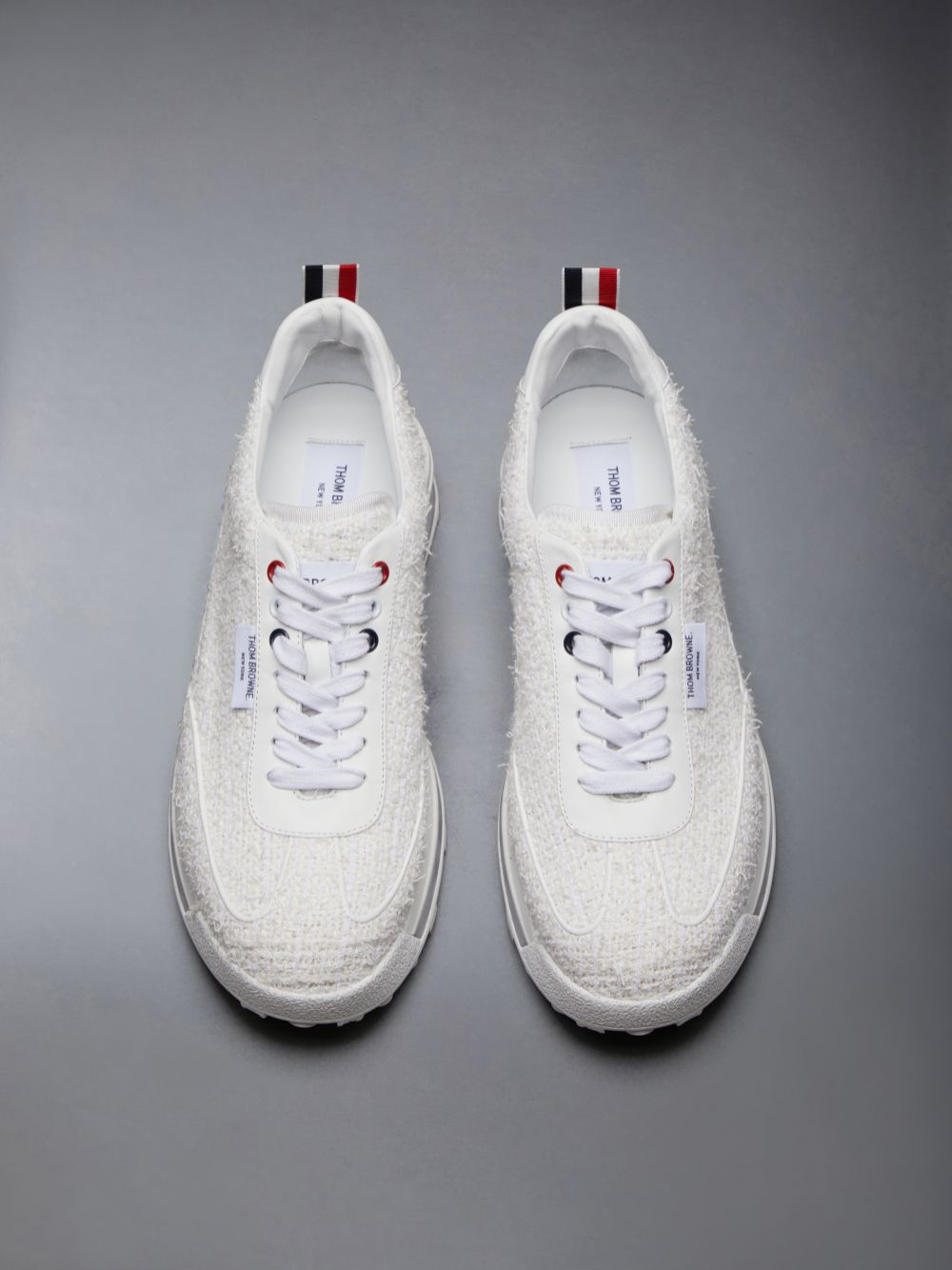 Zapatillas Thom Browne Tech Runner Tweeds Hombre Blancas | ERM11Y59426