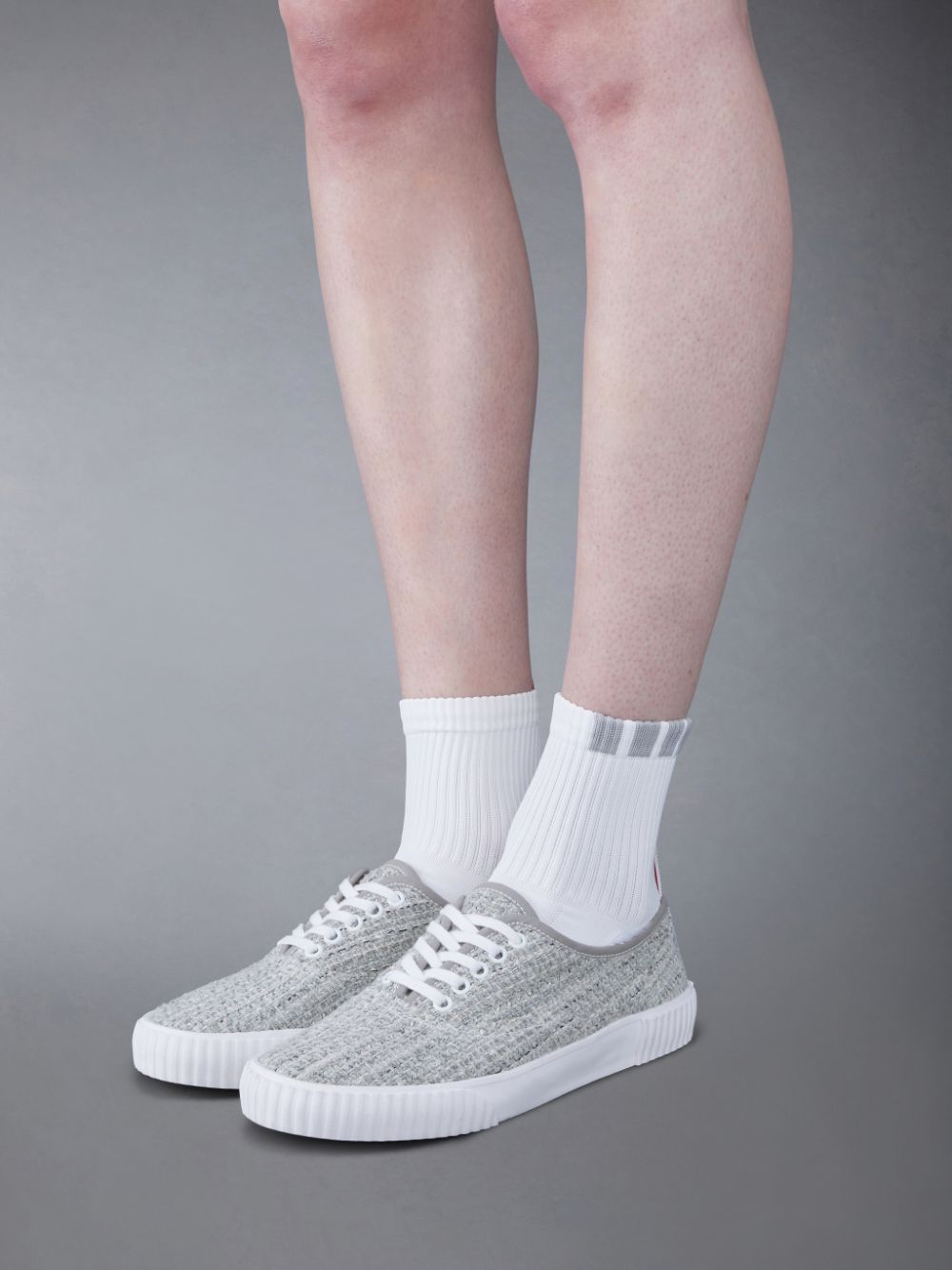 Zapatillas Thom Browne Tweed Heritage Mujer Gris | PCN58J19107