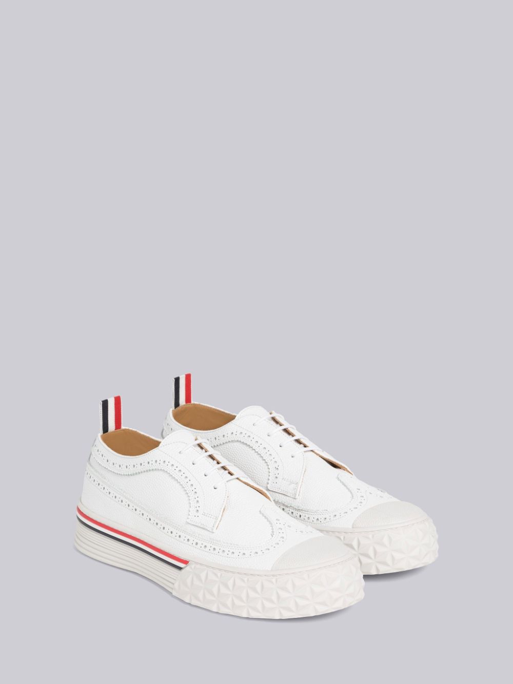 Zapatillas Thom Browne Vitello Calf Longwing Collegiate Low Top Mujer Blancas | PHN94Z65920