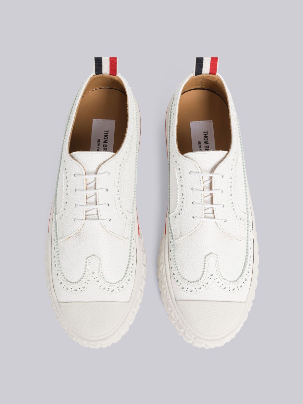 Zapatillas Thom Browne Vitello Calf Longwing Collegiate Low Top Mujer Blancas | PHN94Z65920