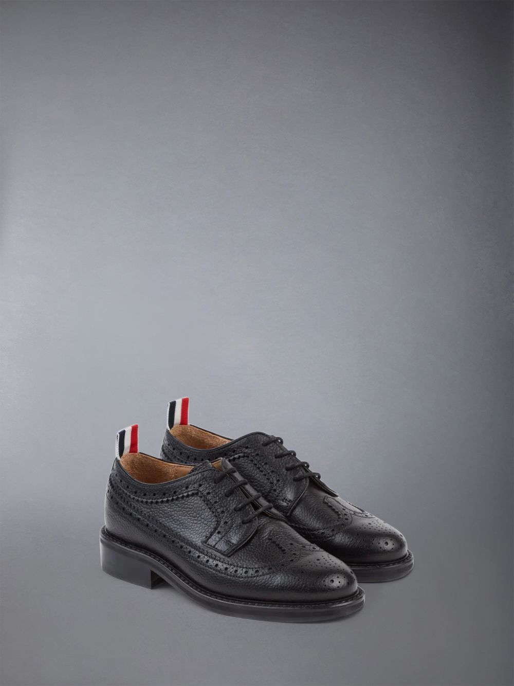 Zapatos Brogue Thom Browne Pebbled Calfskin Classic Longwing Niña Negras | RTN61V32606