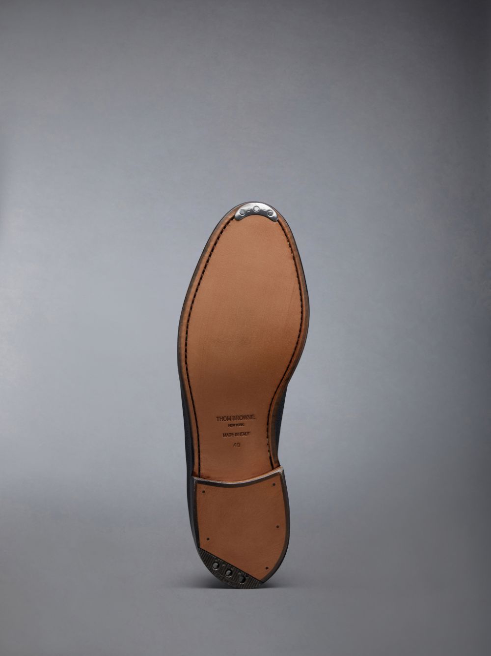 Zapatos Oxford Thom Browne Pebble Grain Bow Wholecut Mujer Azules | PEM75D36400