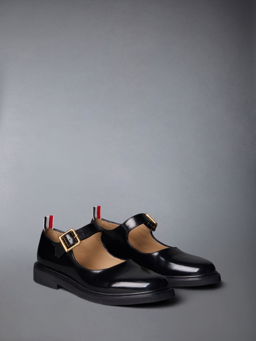 Zapatos Oxford Thom Browne Spazzolato Micro Sole John Mujer Negras | XGB84B67666