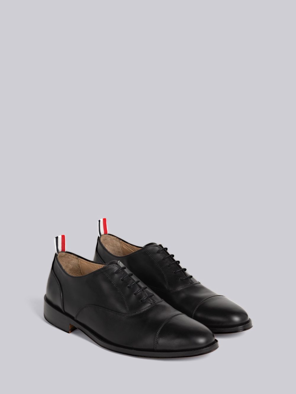 Zapatos Oxford Thom Browne VITELLO CALF LEATHER CAP TOE Hombre Negras | DLQ46A13546