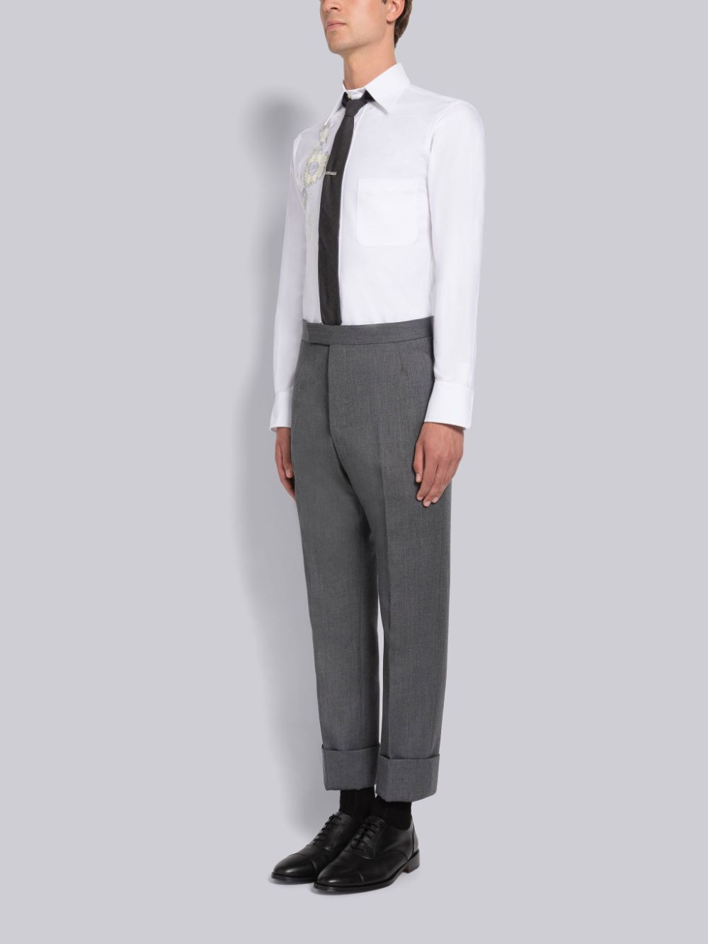 Zapatos Oxford Thom Browne VITELLO CALF LEATHER CAP TOE Hombre Negras | DLQ46A13546